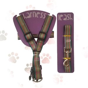 NWT Rainbow Dog Harness & Lead Set